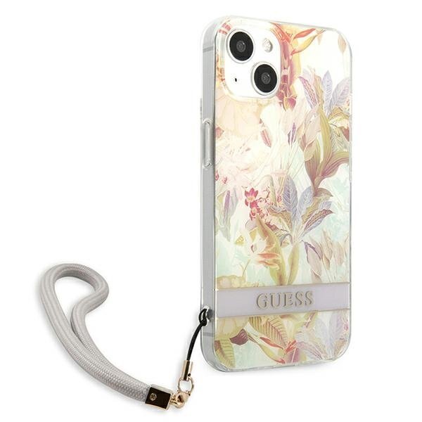 Guess Case GUHCP13SHFLSU iPhone 13 mini 5,4", violetti hinta ja tiedot | Puhelimen kuoret ja kotelot | hobbyhall.fi