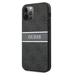 Guess GUHCP12L4GDGR iPhone 12 Pro Max 6.7 harmaa / harmaa kovakotelo 4G Stripe hinta ja tiedot | Puhelimen kuoret ja kotelot | hobbyhall.fi