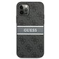 Guess GUHCP12L4GDGR iPhone 12 Pro Max 6.7 harmaa / harmaa kovakotelo 4G Stripe hinta ja tiedot | Puhelimen kuoret ja kotelot | hobbyhall.fi