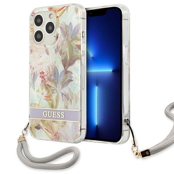 Guess GUHCP13LHFLSU iPhone 13 Prolle / 13 6.1", violetti hinta ja tiedot | Puhelimen kuoret ja kotelot | hobbyhall.fi