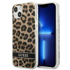 Guess GUHCP13MHSLEOW iPhone 13:lle 6.1", ruskea hinta ja tiedot | Puhelimen kuoret ja kotelot | hobbyhall.fi