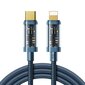 Joyroom S-CL020A12 Type-C to Lightning PD 20W Data Cable 1.2m-Blue hinta ja tiedot | Puhelinkaapelit | hobbyhall.fi