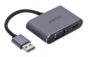 Unitek USB HDMI - VGA, FullHD hinta ja tiedot | Adapterit | hobbyhall.fi