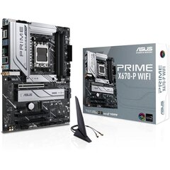 Asus PRIMEX670-P WIFI, AMD X670|SAM5|ATX|DDR5 hinta ja tiedot | Emolevyt | hobbyhall.fi