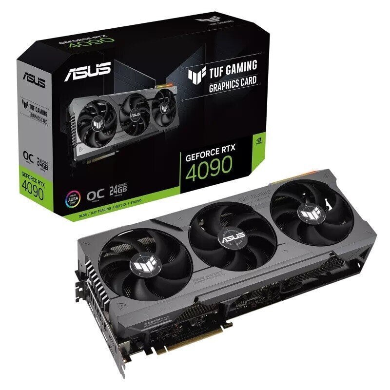 Asus TUF Gaming GeForce RTX 4090 OC Edition 24GB GDDR6X (TUF-RTX4090-O24G-GAMING) hinta ja tiedot | Näytönohjaimet | hobbyhall.fi