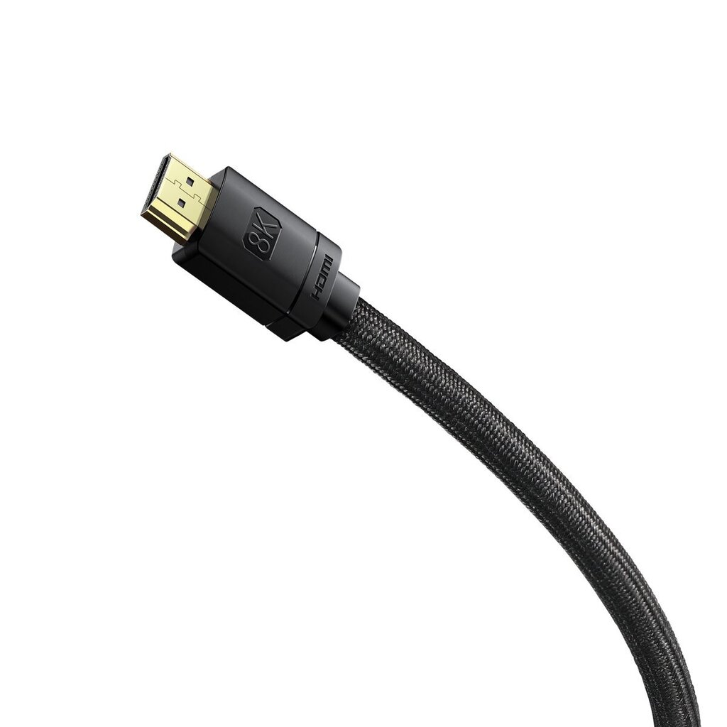 Baseus High Definition Series HDMI 8K to HDMI 8K Adapter Cable 1.5m Black hinta ja tiedot | Puhelinkaapelit | hobbyhall.fi