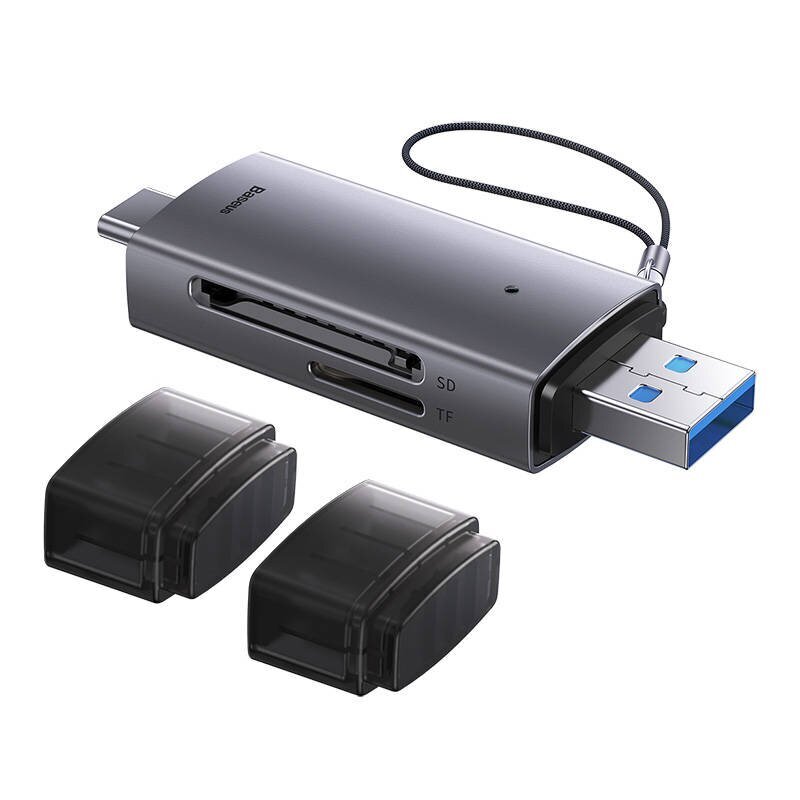 Baseus Lite Series SD/TF USB + USB-C hinta ja tiedot | Adapterit | hobbyhall.fi