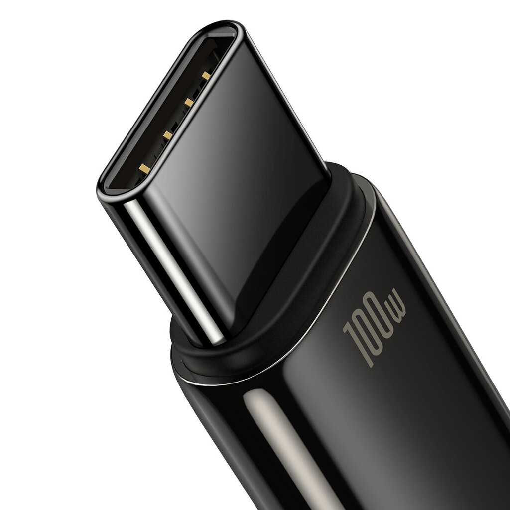 Baseus Tungsten Gold, USB to USB-C, 100W, 2m (black) hinta ja tiedot | Puhelinkaapelit | hobbyhall.fi