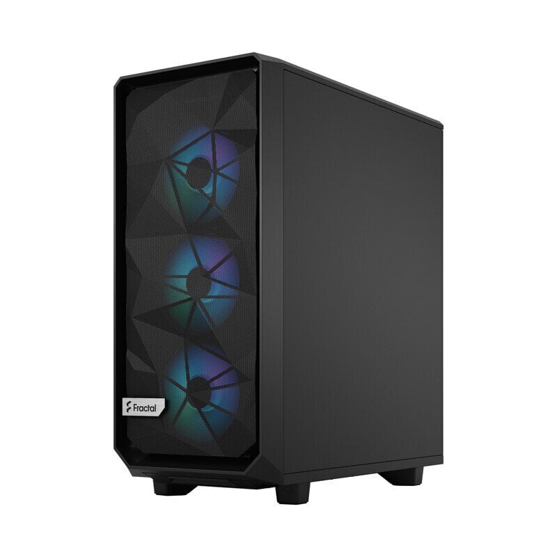 Fractal Design Meshify 2 Compact Lite RGB musta TG-valo hinta ja tiedot | Tietokonekotelot | hobbyhall.fi