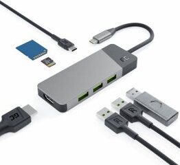 Green Cell USB-C 85W 7in1 hinta ja tiedot | Adapterit | hobbyhall.fi