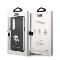 Karl Lagerfeld PU Saffiano Ikonik -kotelo mallille Samsung Galaxy Z Fold 4, musta hinta ja tiedot | Puhelimen kuoret ja kotelot | hobbyhall.fi