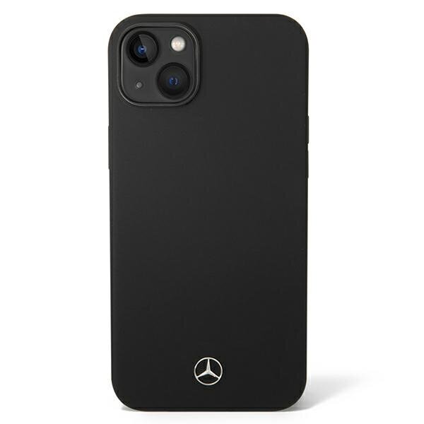 Mercedes iPhone 14 Plus 6,7" MEHMP14MSILBK musta kova Silicone Line Magsafe hinta ja tiedot | Puhelimen kuoret ja kotelot | hobbyhall.fi