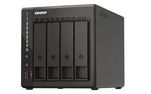 QNAP 4-paikkainen pöytätietokone NAS TS-453E-8G Jopa 4 HDD/SSD Hot Swap hinta ja tiedot | Ulkoiset kovalevyt | hobbyhall.fi