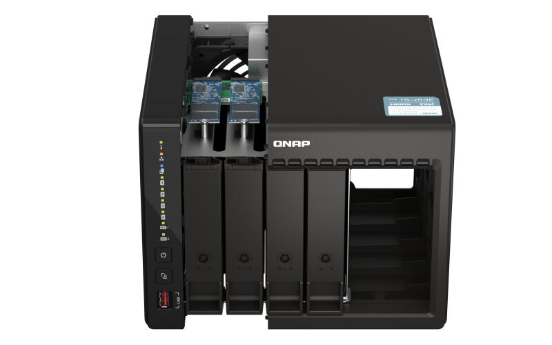 QNAP 4-paikkainen pöytätietokone NAS TS-453E-8G Jopa 4 HDD/SSD Hot Swap hinta ja tiedot | Ulkoiset kovalevyt | hobbyhall.fi