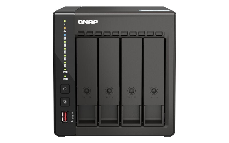 QNAP 4-paikkainen pöytätietokone NAS TS-453E-8G Jopa 4 HDD/SSD Hot Swap hinta ja tiedot | Ulkoiset kovalevyt | hobbyhall.fi