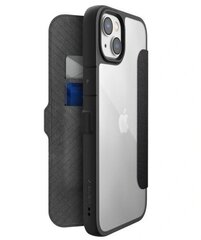 Raptic X-Doria Urban Folio iPhone 14 Plus flip Black hinta ja tiedot | Puhelimen kuoret ja kotelot | hobbyhall.fi
