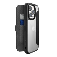 Raptic X-Doria Urban Folio iPhone 14 Pro Flip Black hinta ja tiedot | Puhelimen kuoret ja kotelot | hobbyhall.fi