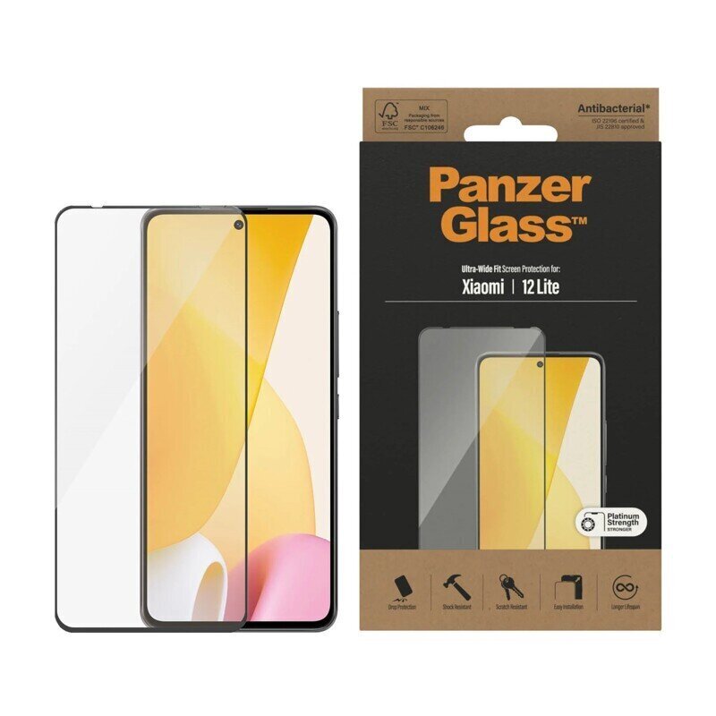 Suojalasi PanzerGlass Xiaomi 12 Lite -puhelimelle hinta ja tiedot | Näytönsuojakalvot ja -lasit | hobbyhall.fi