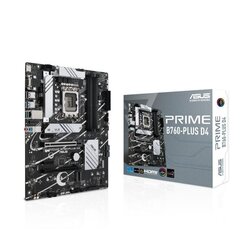 Asus PRIME B760-PLUS D4, ATX, LGA1700, DDR4 hinta ja tiedot | Emolevyt | hobbyhall.fi