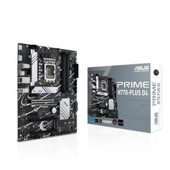 Asus PRIME H770-PLUS D4, ATX, LGA1700, DDR4 hinta ja tiedot | Emolevyt | hobbyhall.fi