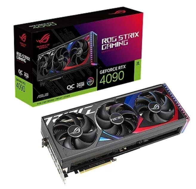 Asus ROG Strix GeForce RTX 4090 OC Edition 24GB GDDR6X (ROG-STRIX-RTX4090O24G-GAM) hinta ja tiedot | Näytönohjaimet | hobbyhall.fi