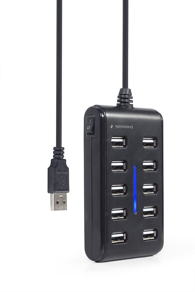 Gembird UHB-U2P10P-01, USB 2.0 hinta ja tiedot | Adapterit | hobbyhall.fi