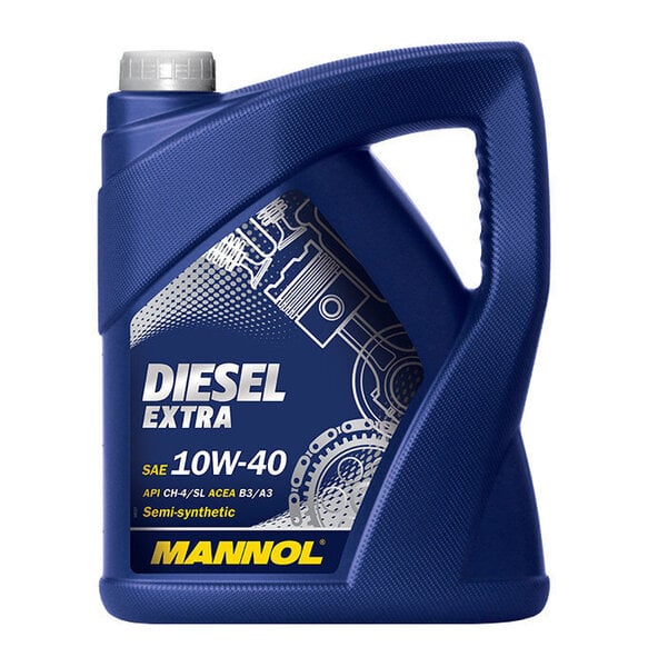 Puolisynteettinen moottoriöljy Mannol Diesel Extra 10W-40 5l