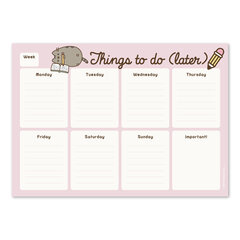 Pusheen Weekly Planner A4 hinta ja tiedot | Kalenterit ja muistikirjat | hobbyhall.fi