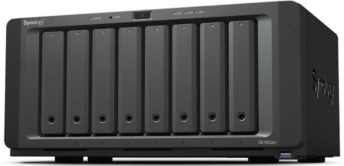 Synology Synology 8-paikkainen DS1823xs+ Jopa 8 kiintolevy/SSD Hot Swap hinta ja tiedot | Palvelimet | hobbyhall.fi