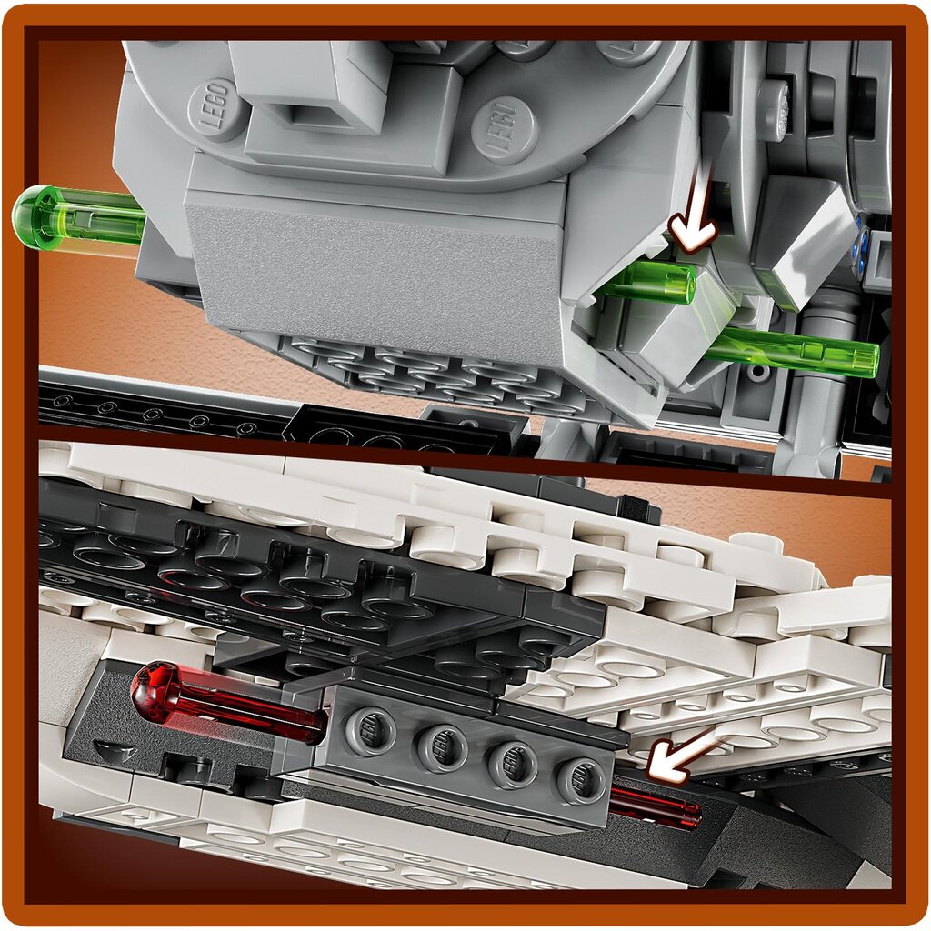 75348 LEGO® Star Wars Mandalorialainen Fang-hävittäjä vs. TIE-torjuntahävittäjä hinta ja tiedot | LEGOT ja rakennuslelut | hobbyhall.fi