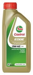 Castrol Edge TITANIUM FST 0W-40 1l hinta ja tiedot | Castrol Autotuotteet | hobbyhall.fi