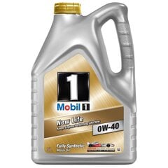 Moottoriöljy MOBIL 1 New Life SAE 0W-40, 5L hinta ja tiedot | Moottoriöljyt | hobbyhall.fi