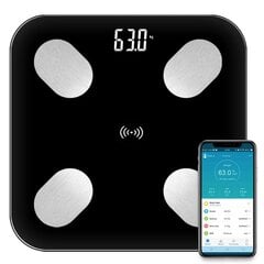 Body smart Bluetooth-vaaka puhelinsovelluksella mustana hinta ja tiedot | Ei ole määritelty Kodinkoneet ja kodinelektroniikka | hobbyhall.fi