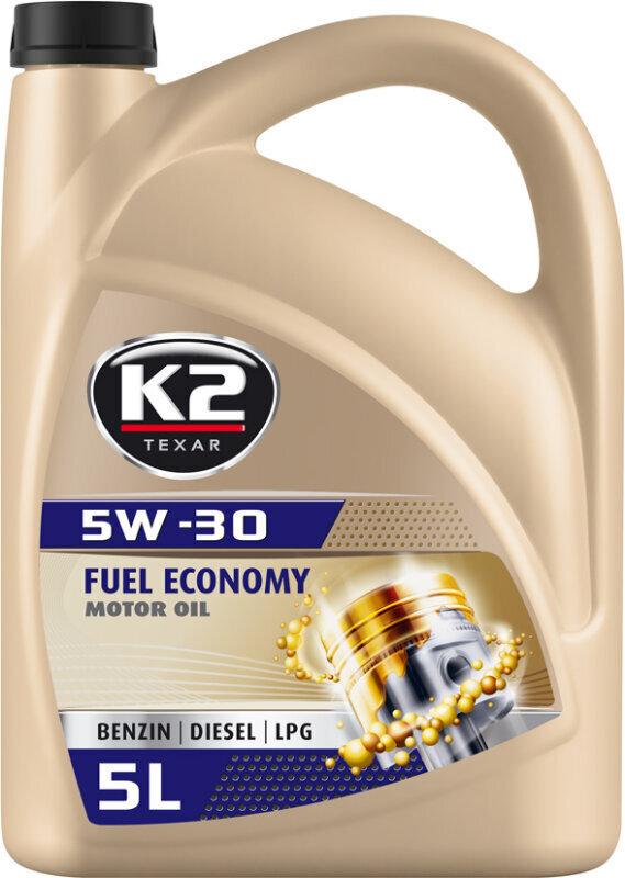 Moottoriöljy K2 Fuel Economy 5W-30, 5L. hinta ja tiedot | Moottoriöljyt | hobbyhall.fi