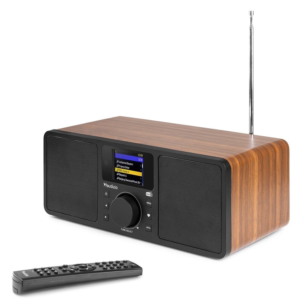 Audizio Rome WIFI Internet Stereo DAB+ Radio Puu hinta ja tiedot | Kelloradiot ja herätyskellot | hobbyhall.fi