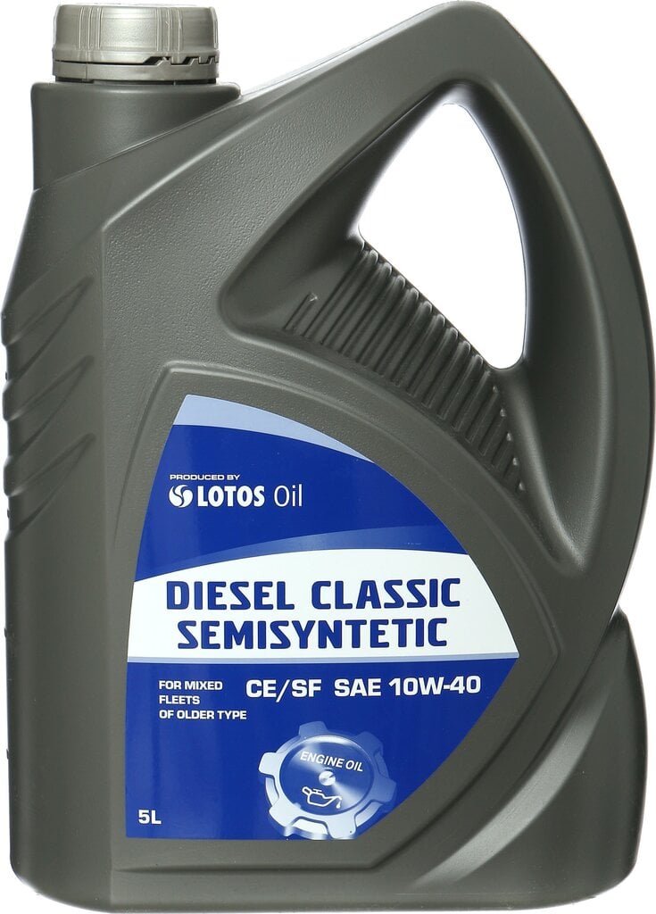 MOOTTORIÖLJY LOTOS DIESEL CLASSIC SEMISYNTETIC SAE 10W-40 CE / SF 5L. hinta ja tiedot | Moottoriöljyt | hobbyhall.fi