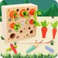 Montessori puinen kalastuspeli hinta ja tiedot | Kehittävät lelut | hobbyhall.fi