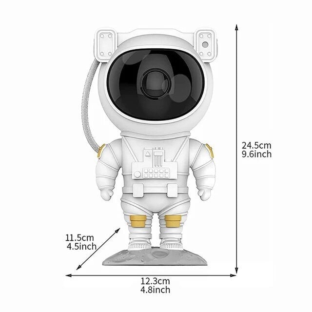 Astronautti LED 3D -valotehosteilla, projektori, yövalo hinta ja tiedot | Kehittävät lelut | hobbyhall.fi