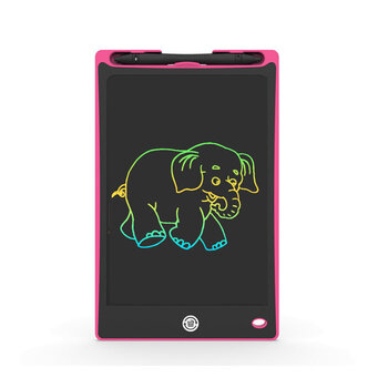 LCD-värillinen piirto- ja kirjoitustaulu, jossa on kynä lapsille - GOAPA, vaaleanpunainen hinta ja tiedot | Kehittävät lelut | hobbyhall.fi