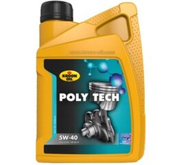 Kroon-Oil Poly Tech 5W-40 moottoriöljy, 1L hinta ja tiedot | Moottoriöljyt | hobbyhall.fi