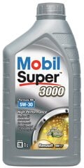 Moottoriöljy Mobil Super 3000 FR 5W-30, 1L hinta ja tiedot | Moottoriöljyt | hobbyhall.fi
