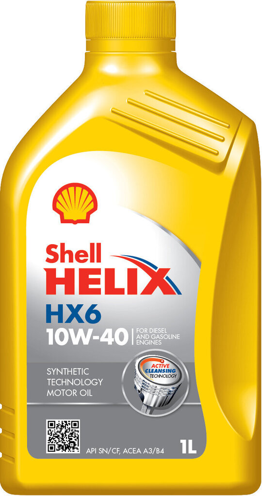 Shell Helix HX6 10W-40 moottoriöljy, 1L hinta ja tiedot | Moottoriöljyt | hobbyhall.fi