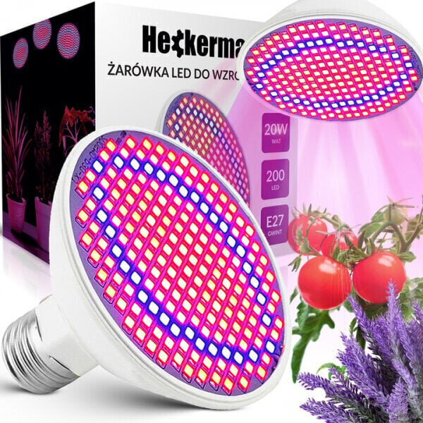 LED-lamppu kasveille / Phyto lamppu / E27 E04-252 hinta ja tiedot | Sisäpuutarhat ja kasvilamput | hobbyhall.fi