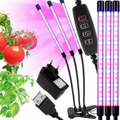 LED-kasvivalaisin 5V / 36W / 80LED / 265x 20 mm / 220V + USB E15519108 hinta ja tiedot | Sisäpuutarhat ja kasvilamput | hobbyhall.fi