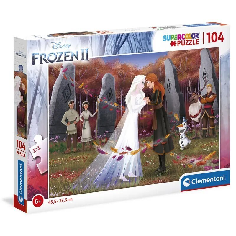 Clementoni Frozen 2 -palapeli, 25719, 104 palaa hinta ja tiedot | Palapelit | hobbyhall.fi