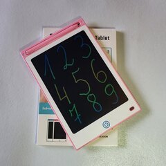 Värillinen piirtotaulu, LCD-näyttö 8'5, pinkki hinta ja tiedot | Kehittävät lelut | hobbyhall.fi