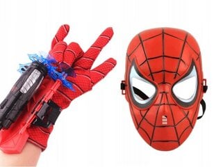 Spiderman-käsine tahmeilla palloilla ja naamiolla hinta ja tiedot | Poikien lelut | hobbyhall.fi