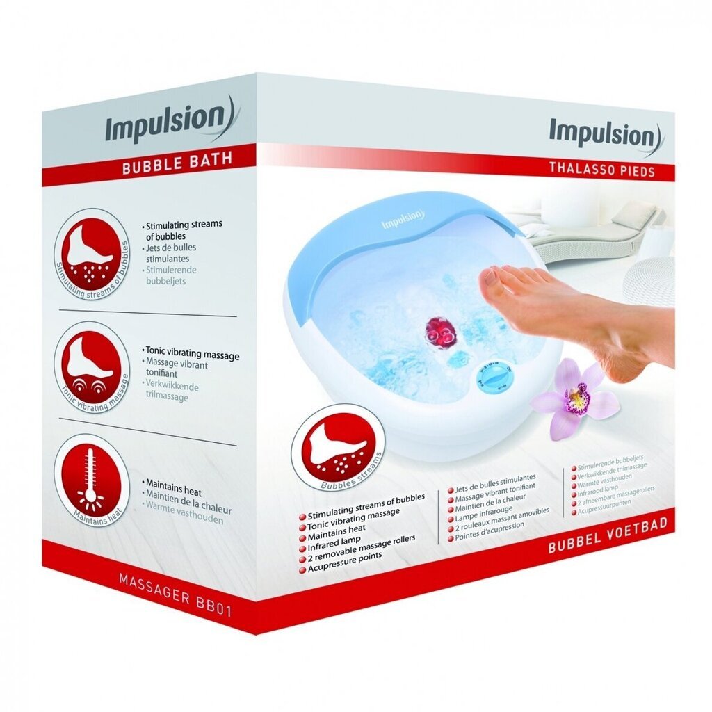 Jalkahieronta kylpyamme Impulsion Bubble Bath hinta ja tiedot | Jalkakylvyt | hobbyhall.fi