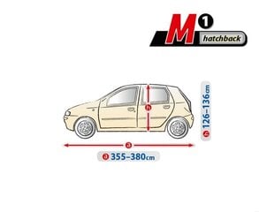 Hatchback autosuojus 355-380cm M1 Kegel-Blazusiak 5-4313-241-2092 hinta ja tiedot | Lisätarvikkeet autoiluun | hobbyhall.fi