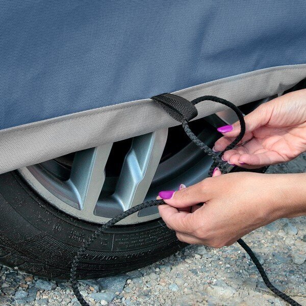 Hatchback/Combi pehmeävuorinen autonsuoja 455-485cm XL Cone-Blue wrap 5-4629-249-4030 hinta ja tiedot | Lisätarvikkeet autoiluun | hobbyhall.fi